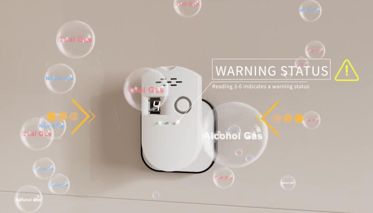 Ningbo PDLUX PD-GSV8 Έξυπνος συναγερμός αερίου-Σύστημα ανίχνευσης και ασφάλειας προηγμένου αερίου