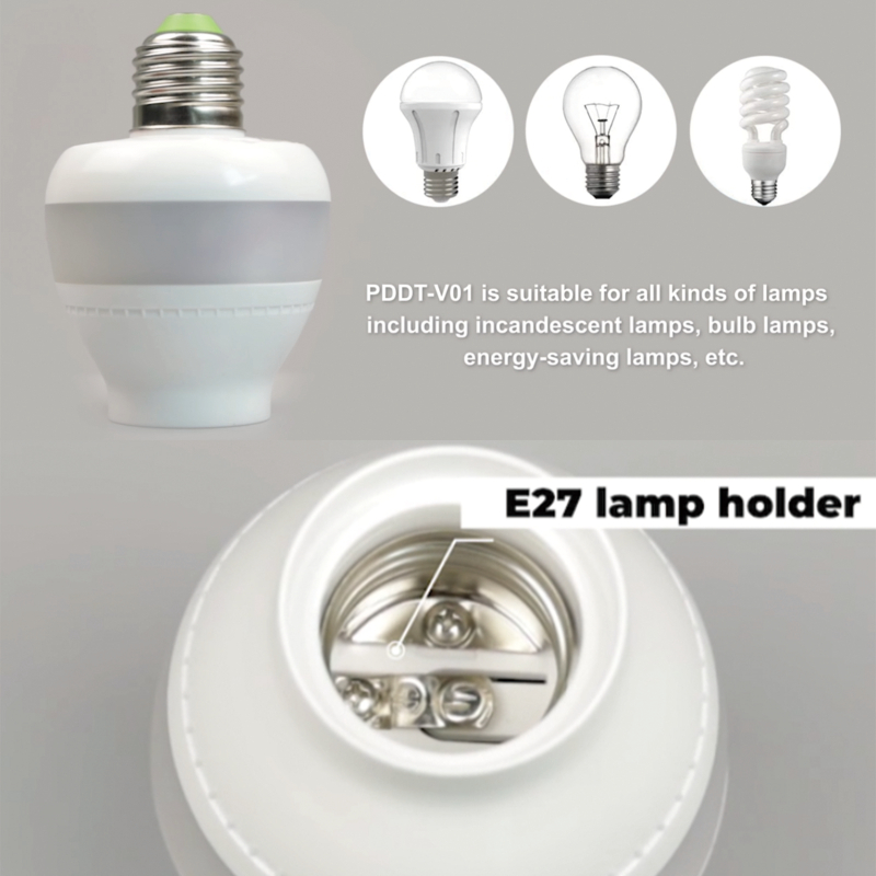 PDLux PDDT V01 5,8 GHz Αισθητήρας μικροκυμάτων E27 Στήριγμα λυχνίας